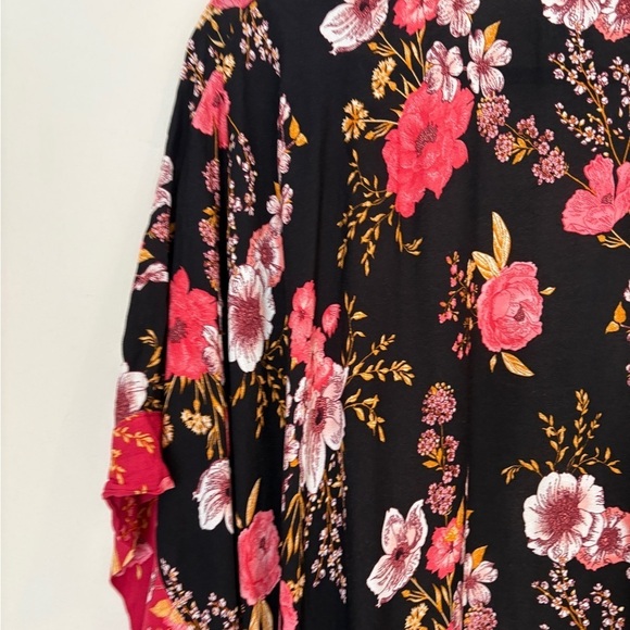 Knox Rose Romantic Boho Witchy Floral Duster Kimono Cover UP SZ XL/XXL - Picture 12 of 16